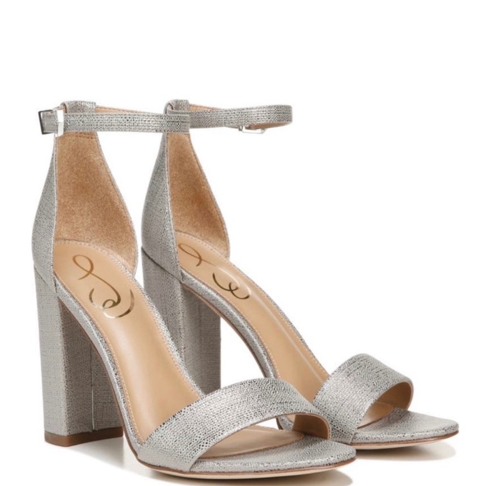 SAM EDELMAN silver heel